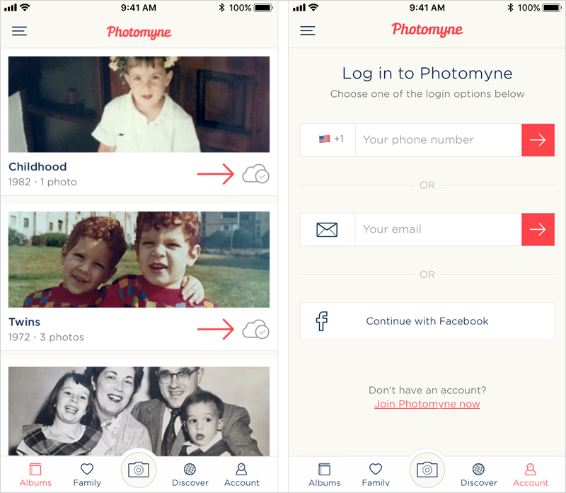 Make sure all your photos are backed up. Look for the cloud and check sign to confirm. Make sure you are logged in.
