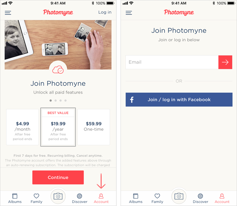 Another way to join Photomyne