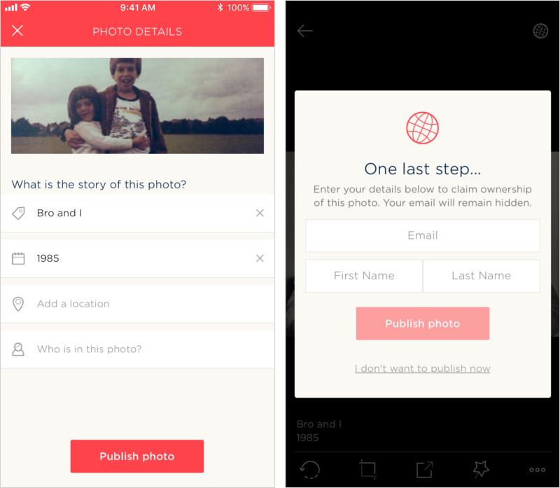 Before sending off your photo to the Discover feed you will be required to add some details.