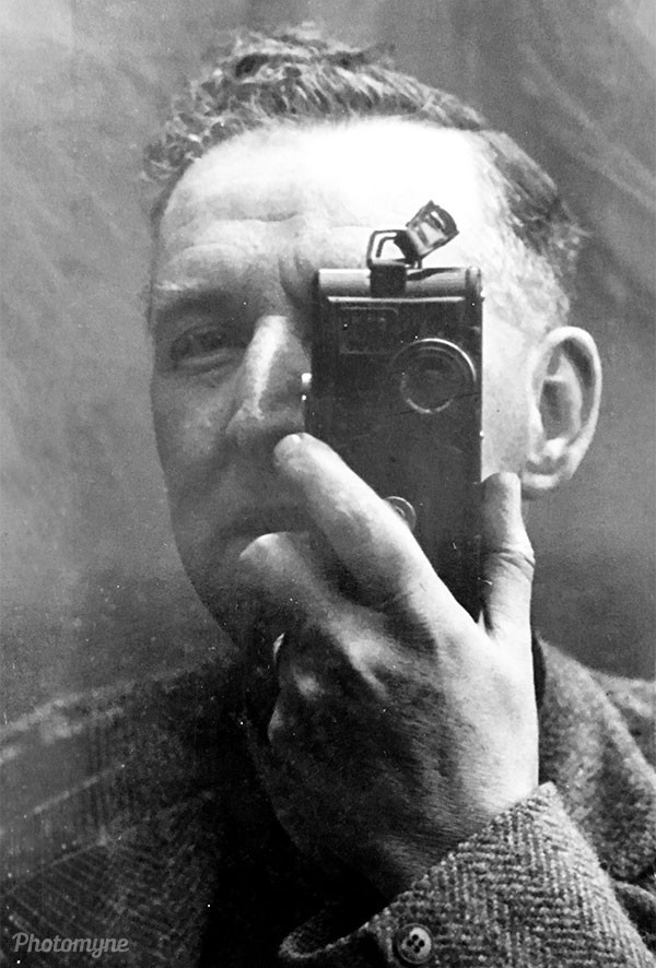 Grandad selfie with Zeiss camera. 1930