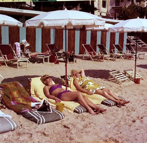 JUAN LES PINS- FRENCH RIVIERA - me and my Mom. Sep 1972