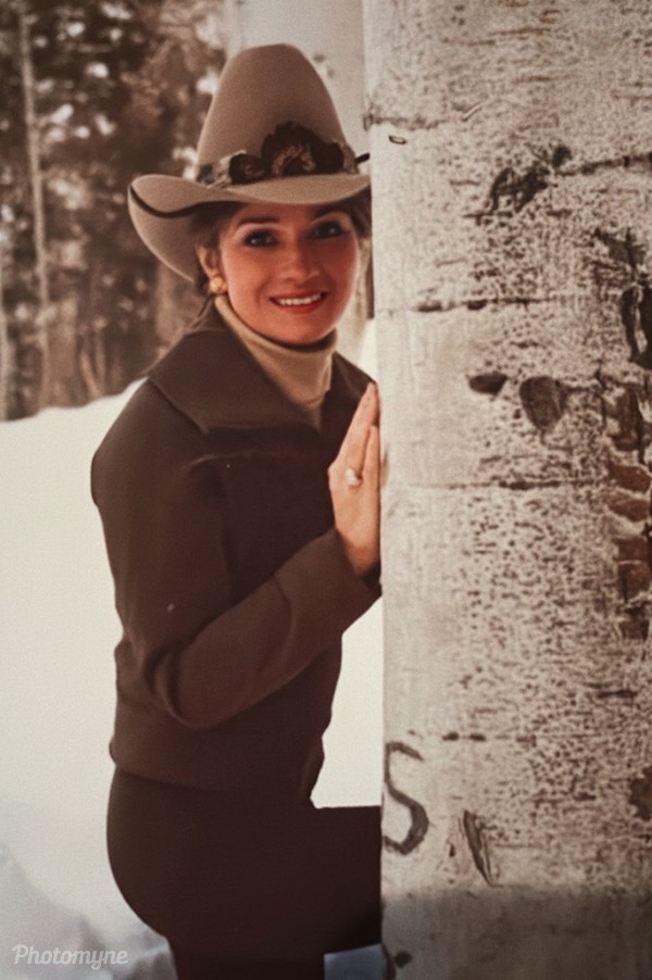 Newly engaged Deb. 1980