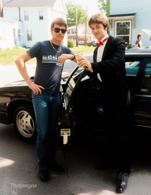 Dad going to prom. 1987