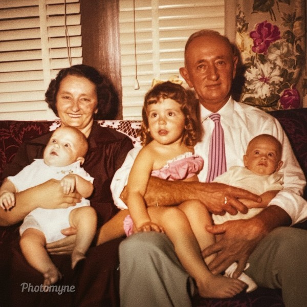 Ruby and Horace Bragg, Grand Parents. 1956