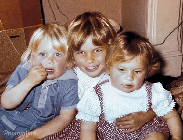 Timothy, Anna and Katey Cunliffe living at Cunliffe House in Cunliffe road