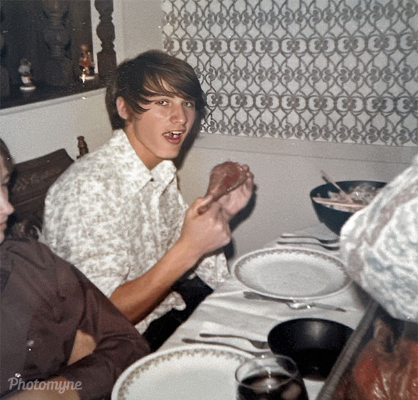 My Brother Rob Geist on Thanksgiving Day 1972. Visiting me at Kent State.