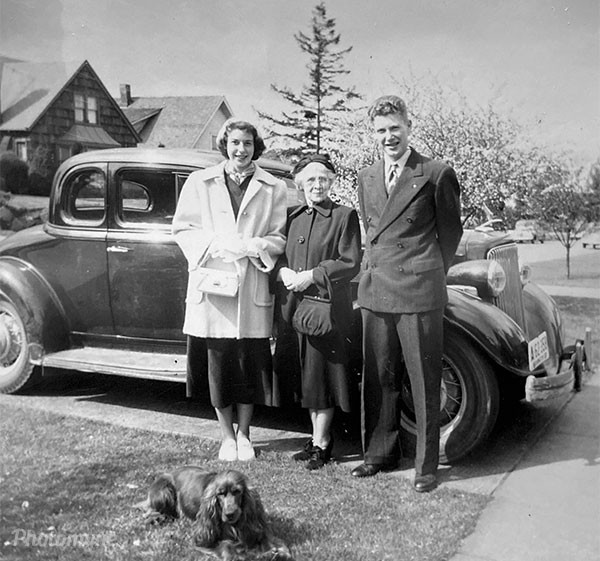 Marilyn, great-grandmother and Bobby (and Snooper)
