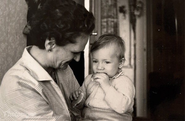 My father and his grandmother (who passed away in 1978)