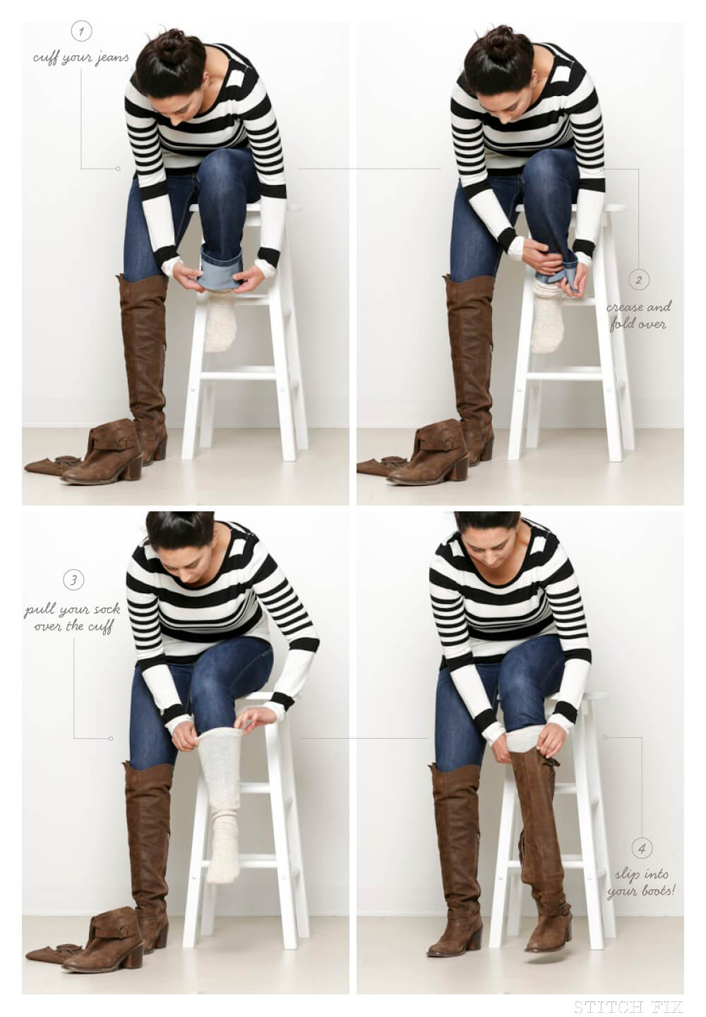 Can I tuck flare or bootcut jeans into boots? | Stitch Fix Style