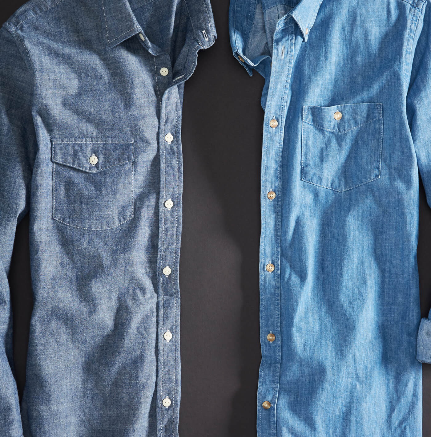 Chambray denim Chambray and denim button-up shirts are super soft and durable. Shop UNTUCKit's denim and chambray shirt collection today!