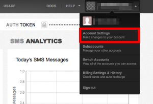 account settings