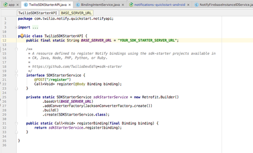 Android Quickstart - Twilio