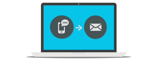 Send emails through SMS