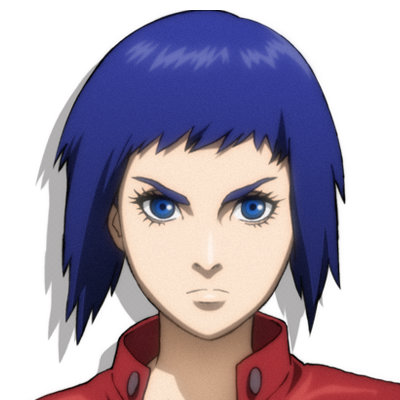 Motoko Kusanagi as Motoko Aramaki