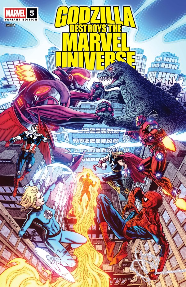 Godzilla Destroys the Marvel Universe #5