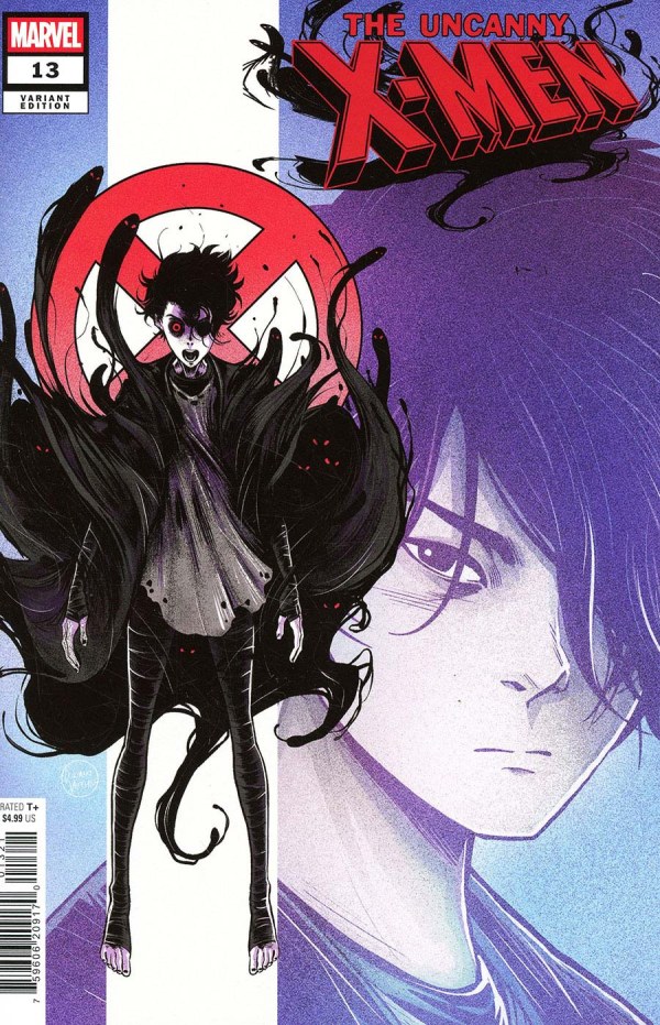 UNCANNY X-MEN #13 CHRIS GIARRUSSO MARVEL UNIVERSE CONNECTING BLUE LINE SKETCH WRAP VARIANT N[1:50] -- [Expected In Stock Date : 04-09-25] main image 1