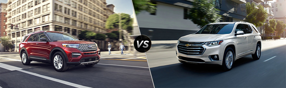 2020 Ford Explorer vs 2020 Chevrolet Traverse