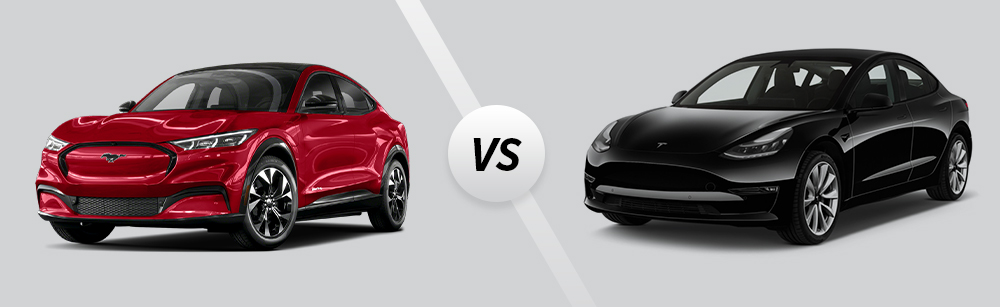 2021 Ford Mustang Mach-E vs 2021 Tesla Model 3