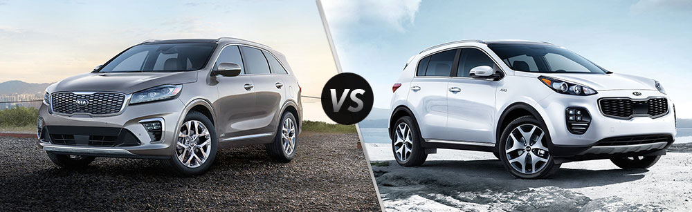 2019 Kia Sorento vs 2019 Kia Sportage