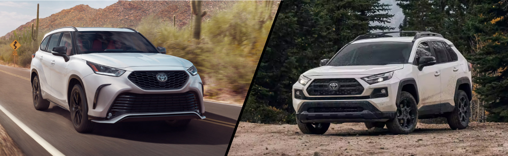 2023 Toyota Highlander vs. 2023 Toyota RAV4 | Explore Differences