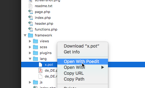 Open x.pot
