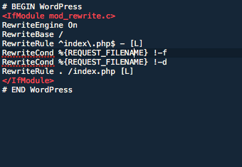 Default WordPress .htaccess