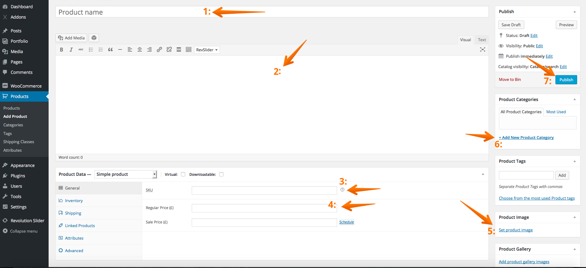 WooCommerce Add Product