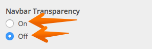 Navbar Transparency
