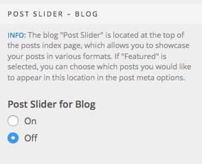 Post Slider Blog