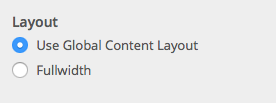 Content Layout
