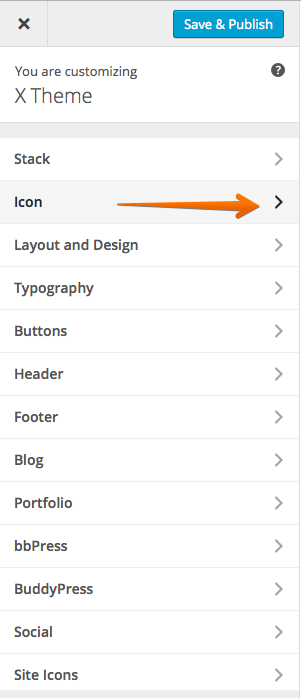 Click on Icon