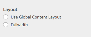 BuddyPress layout options