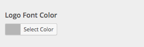 Logo Font color selector