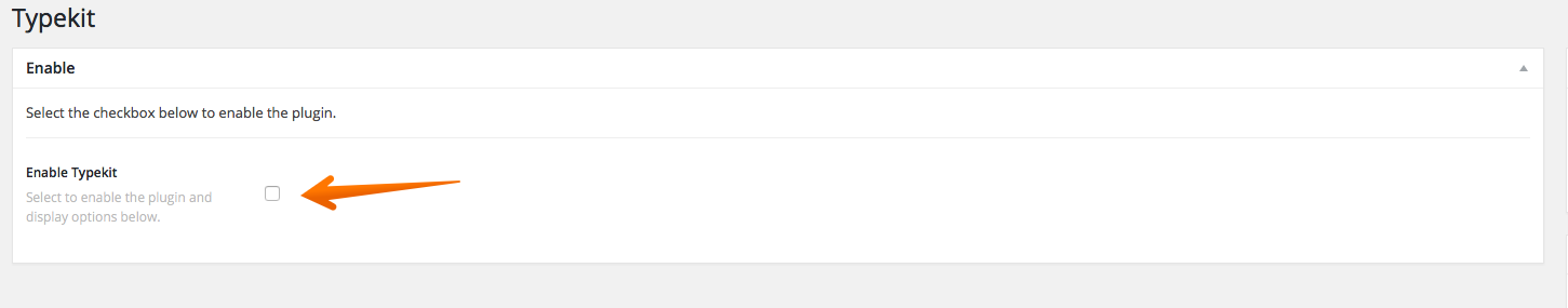 Typekit enable