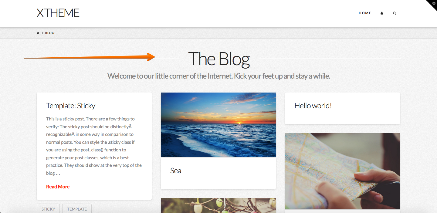 Blog Header on