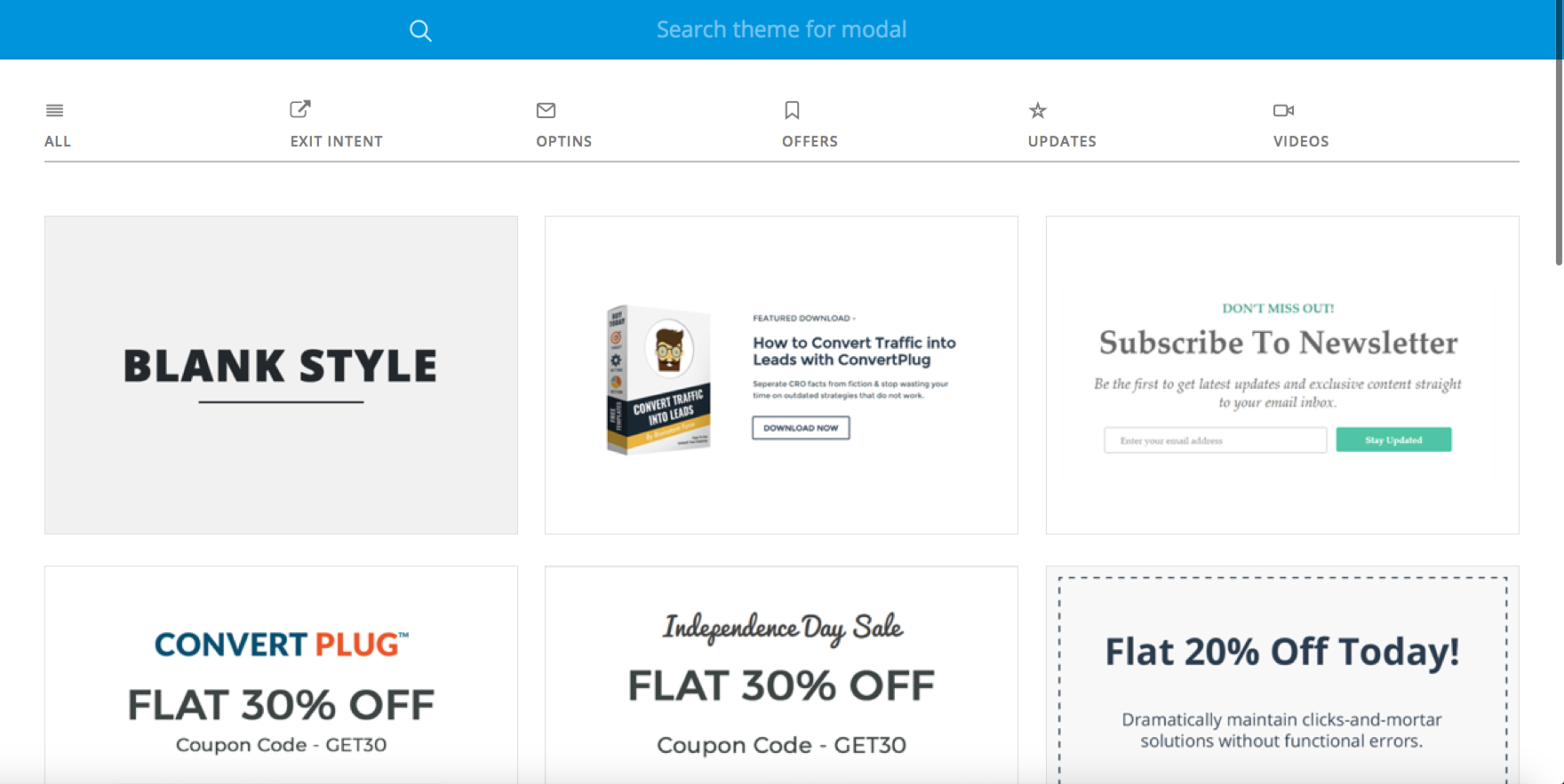 Modal Selector