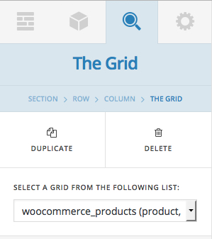 WooCommerce Grid selection