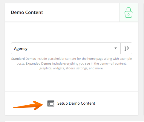 Setup Demo Content