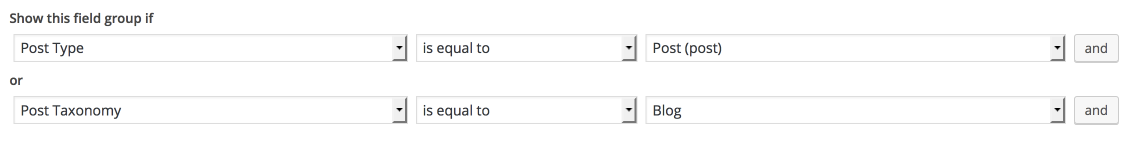 Either condition can be matched for display