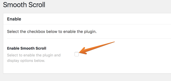 Smooth Scroll Enable Or Disable