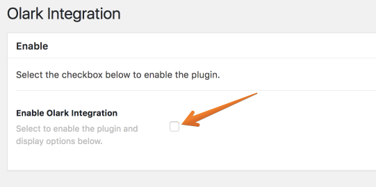 Olark Integration Enable Or Disable