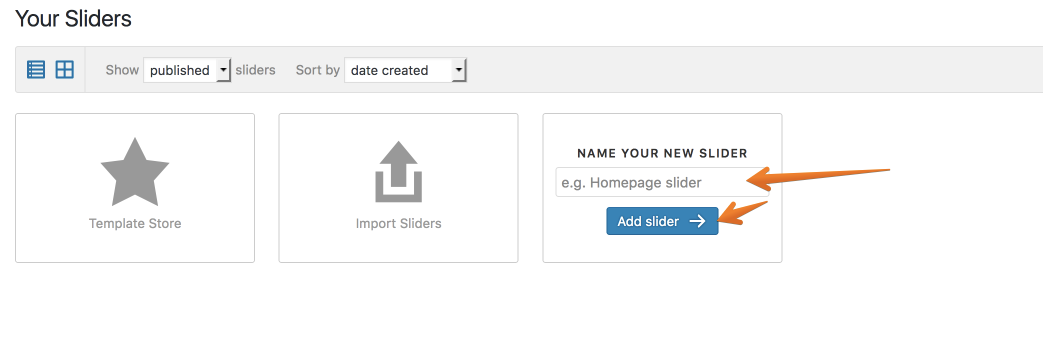 LayerSlider Add New