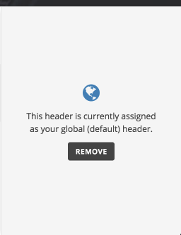 Header Assigned Globally