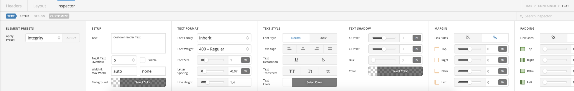 Text Controls