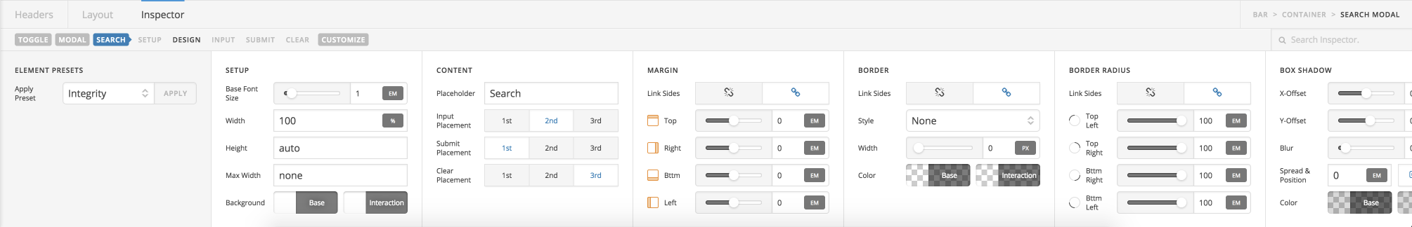 Search Controls Rendered