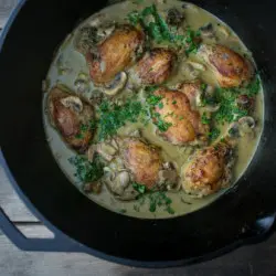 Pollo al estragón,