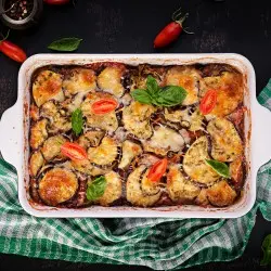 Aubergine en zucchini lasagna