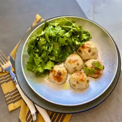 Croquetas de pavo con semillas de maravilla