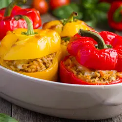 Pimientos gratinados