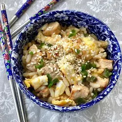 Reis porc chaufan